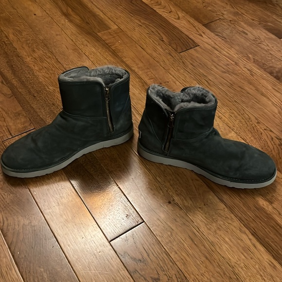 UGG Abree 1016548 Women Mini Ankle Gray Suede Boots, Size 10 - Picture 5 of 11